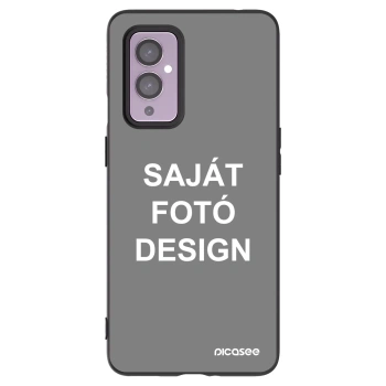 Picasee fekete szilikon tok az alábbi mobiltelefonokra OnePlus 9 - Saját fotó/motívum