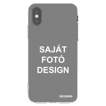 Picasee átlátszó szilikon tok az alábbi mobiltelefonokra Apple iPhone X/XS - Saját fotó/motívum