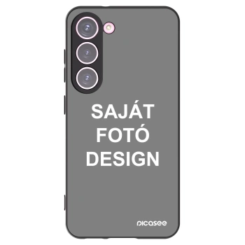 Picasee fekete szilikon tok az alábbi mobiltelefonokra Samsung Galaxy S23 5G - Saját fotó/motívum
