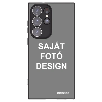 Picasee fekete szilikon tok az alábbi mobiltelefonokra Samsung Galaxy S23 Ultra 5G - Saját fotó/motívum