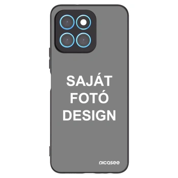 Picasee fekete szilikon tok az alábbi mobiltelefonokra Honor X8 5G - Saját fotó/motívum