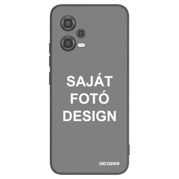 Picasee fekete szilikon tok az alábbi mobiltelefonokra Xiaomi Poco X5 - Saját fotó/motívum