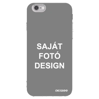 Picasee átlátszó szilikon tok az alábbi mobiltelefonokra Apple iPhone 6/6S - Saját fotó/motívum