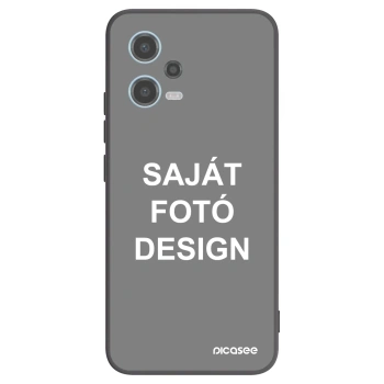 Picasee fekete szilikon tok az alábbi mobiltelefonokra Xiaomi Redmi Note 12 5G - Saját fotó/motívum