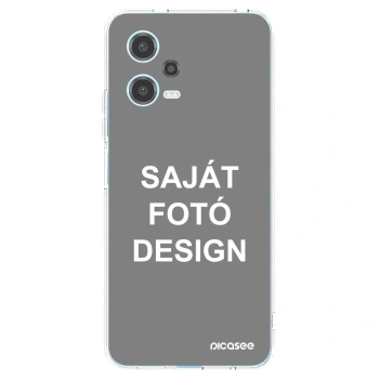 Picasee átlátszó szilikon tok az alábbi mobiltelefonokra Xiaomi Redmi Note 12 5G - Saját fotó/motívum
