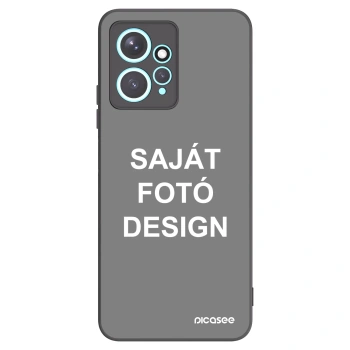 Picasee fekete szilikon tok az alábbi mobiltelefonokra Xiaomi Redmi Note 12 4G - Saját fotó/motívum