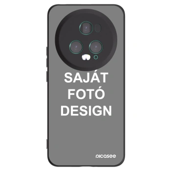 Picasee fekete szilikon tok az alábbi mobiltelefonokra Honor Magic5 Pro - Saját fotó/motívum