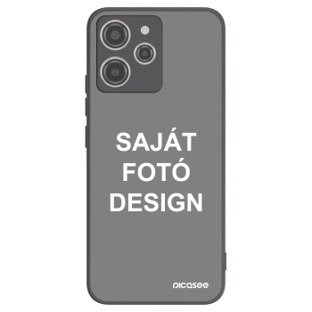 Picasee fekete szilikon tok az alábbi mobiltelefonokra Xiaomi Redmi 12 4G - Saját fotó/motívum