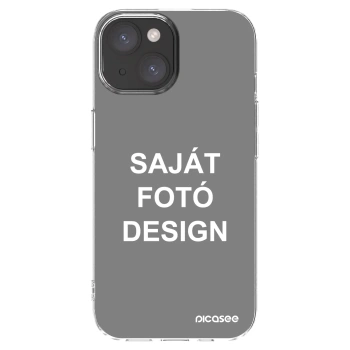 Picasee átlátszó szilikon tok az alábbi mobiltelefonokra Apple iPhone 15 - Saját fotó/motívum