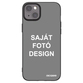 Picasee fekete szilikon tok az alábbi mobiltelefonokra Apple iPhone 15 Plus - Saját fotó/motívum