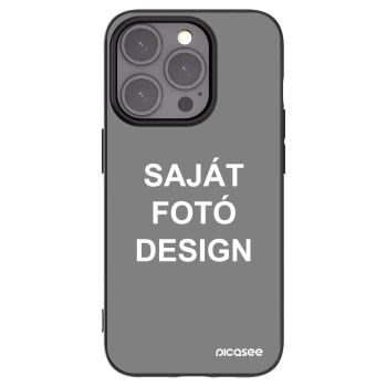 Picasee fekete szilikon tok az alábbi mobiltelefonokra Apple iPhone 15 Pro - Saját fotó/motívum