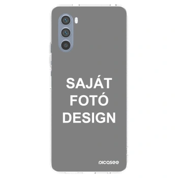 Picasee átlátszó szilikon tok az alábbi mobiltelefonokra Motorola Moto G62 - Saját fotó/motívum