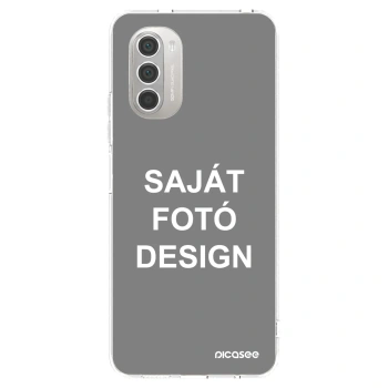 Picasee átlátszó szilikon tok az alábbi mobiltelefonokra Motorola Moto G51 - Saját fotó/motívum