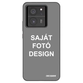 Picasee fekete szilikon tok az alábbi mobiltelefonokra Xiaomi 13T Pro - Saját fotó/motívum