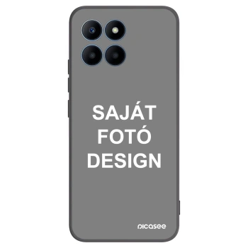 Picasee fekete szilikon tok az alábbi mobiltelefonokra Honor 70 Lite - Saját fotó/motívum