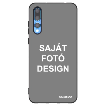 Picasee fekete szilikon tok az alábbi mobiltelefonokra Huawei P20 Pro - Saját fotó/motívum