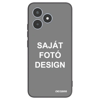 Picasee fekete szilikon tok az alábbi mobiltelefonokra Realme C53 - Saját fotó/motívum