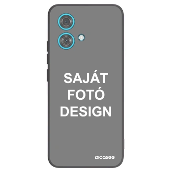 Picasee fekete szilikon tok az alábbi mobiltelefonokra Motorola Edge 40 Neo - Saját fotó/motívum