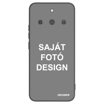 Picasee fekete szilikon tok az alábbi mobiltelefonokra Realme 11 Pro+ - Saját fotó/motívum