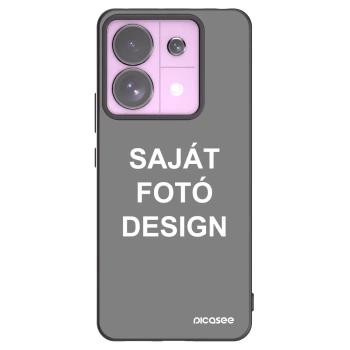 Picasee fekete szilikon tok az alábbi mobiltelefonokra Xiaomi Redmi Note 13 Pro 5G - Saját fotó/motívum