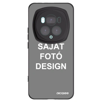 Picasee fekete szilikon tok az alábbi mobiltelefonokra Honor Magic6 Pro - Saját fotó/motívum
