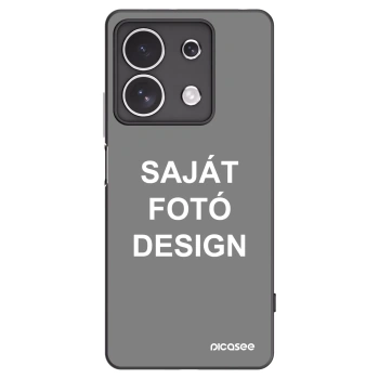 Picasee fekete szilikon tok az alábbi mobiltelefonokra Xiaomi Redmi Note 13 4G - Saját fotó/motívum