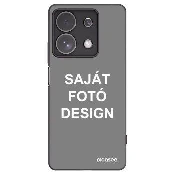 Picasee fekete szilikon tok az alábbi mobiltelefonokra Xiaomi Redmi Note 13 Pro 4G - Saját fotó/motívum
