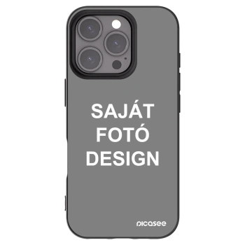 Picasee fekete szilikon tok az alábbi mobiltelefonokra Apple iPhone 16 Pro - Saját fotó/motívum
