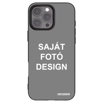Picasee fekete szilikon tok az alábbi mobiltelefonokra Apple iPhone 16 Pro Max - Saját fotó/motívum