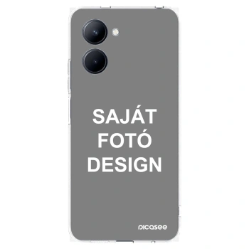 Picasee átlátszó szilikon tok az alábbi mobiltelefonokra Realme C33 (2023) - Saját fotó/motívum
