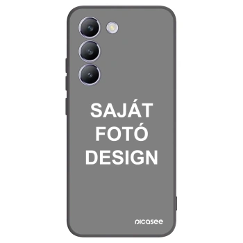 Picasee fekete szilikon tok az alábbi mobiltelefonokra Vivo V40 SE 5G - Saját fotó/motívum