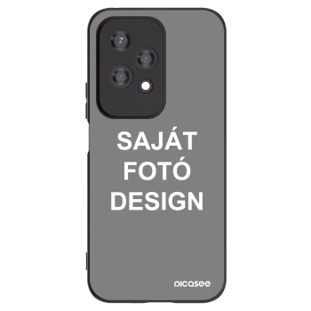 Picasee fekete szilikon tok az alábbi mobiltelefonokra Honor 200 Lite - Saját fotó/motívum