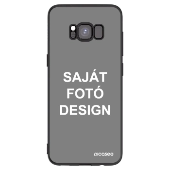 Picasee fekete szilikon tok az alábbi mobiltelefonokra Samsung Galaxy S8 G950F - Saját fotó/motívum