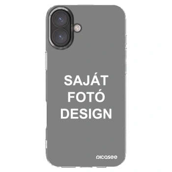 Picasee átlátszó szilikon tok az alábbi mobiltelefonokra Apple iPhone 16 Plus - Saját fotó/motívum
