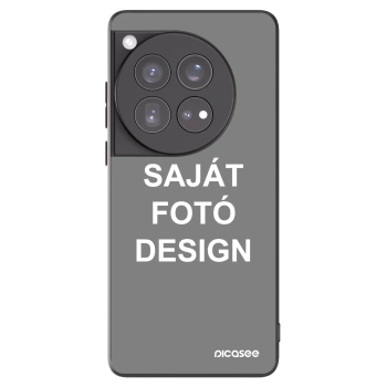 Picasee fekete szilikon tok az alábbi mobiltelefonokra OnePlus 12 5G - Saját fotó/motívum