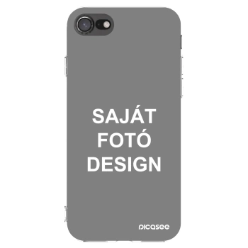 Picasee átlátszó szilikon tok az alábbi mobiltelefonokra Apple iPhone 7 - Saját fotó/motívum