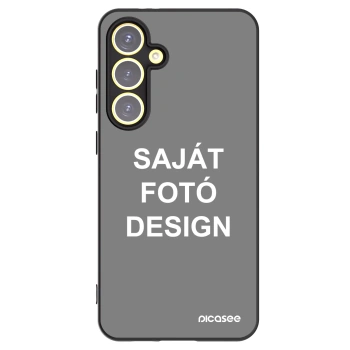 Picasee fekete szilikon tok az alábbi mobiltelefonokra Samsung Galaxy S24 FE S721B - Saját fotó/motívum