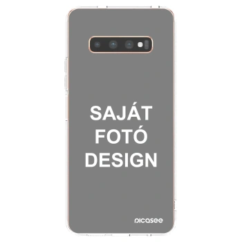 Picasee átlátszó szilikon tok az alábbi mobiltelefonokra Samsung Galaxy S10 Plus G975 - Saját fotó/motívum