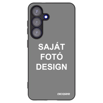 Picasee fekete szilikon tok az alábbi mobiltelefonokra Samsung Galaxy S25 5G - Saját fotó/motívum