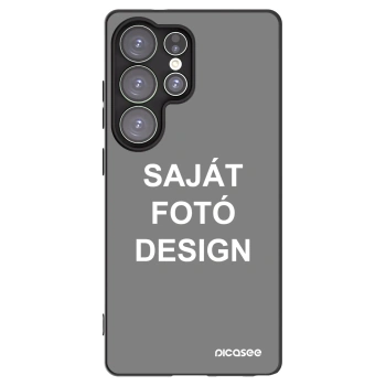Picasee fekete szilikon tok az alábbi mobiltelefonokra Samsung Galaxy S25 Ultra 5G - Saját fotó/motívum