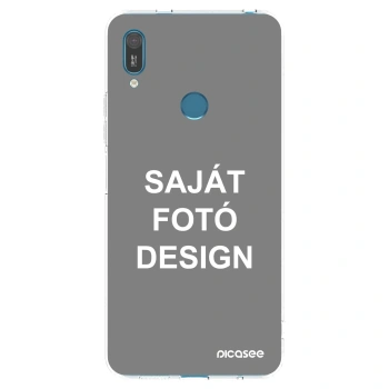Picasee átlátszó szilikon tok az alábbi mobiltelefonokra Huawei Y7 2019 - Saját fotó/motívum