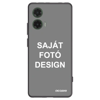Picasee fekete szilikon tok az alábbi mobiltelefonokra Motorola Moto G35 5G - Saját fotó/motívum