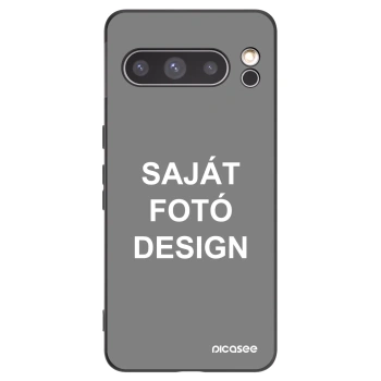 Picasee fekete szilikon tok az alábbi mobiltelefonokra Google Pixel 8 Pro - Saját fotó/motívum