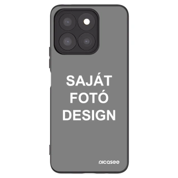 Picasee fekete szilikon tok az alábbi mobiltelefonokra Honor X8c - Saját fotó/motívum