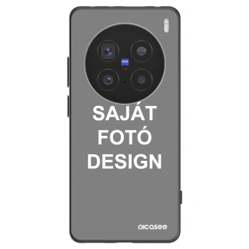 Picasee fekete szilikon tok az alábbi mobiltelefonokra Vivo X200 Pro - Saját fotó/motívum