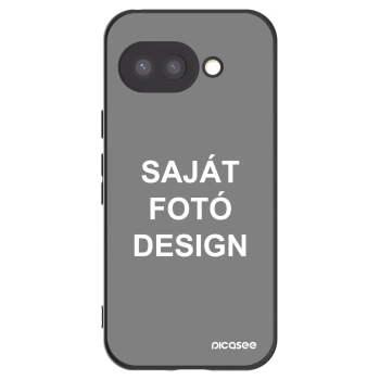 Picasee fekete szilikon tok az alábbi mobiltelefonokra Google Pixel 9a - Saját fotó/motívum