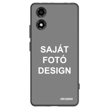 Picasee fekete szilikon tok az alábbi mobiltelefonokra Motorola Moto E14 - Saját fotó/motívum