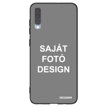 Picasee fekete szilikon tok az alábbi mobiltelefonokra Samsung Galaxy A70 A705F - Saját fotó/motívum