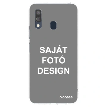 Picasee átlátszó szilikon tok az alábbi mobiltelefonokra Samsung Galaxy A40 A405F - Saját fotó/motívum