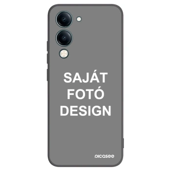 Picasee fekete szilikon tok az alábbi mobiltelefonokra Vivo Y29s 5G - Saját fotó/motívum